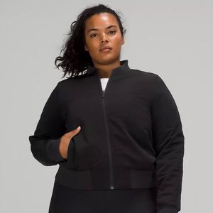 Lululemon Non-Stop Insulated Bomber Jacket - Sold Out - Black, 6 (Non-textured)